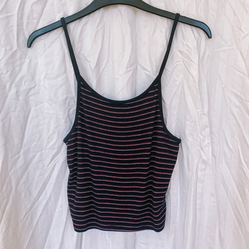 Striped Cropped Tank Top